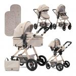 Carucior transformabil 3 in 1 Alexa Beige Triangles