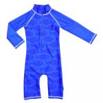 Costum de baie Fish Blue marime 74-80 protectie UV Swimpy