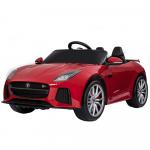Masinuta electrica cu roti din cauciuc si licenta Jaguar F-type SVR Red