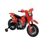 Motocicleta electrica Enduro Motocross 6V rosie cu telecomanda