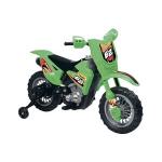 Motocicleta electrica Enduro Motocross 6V verde cu telecomanda