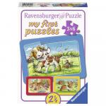 Puzzle Animalute copii 3x6 piese