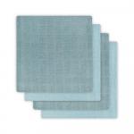 Set 4 scutece hidrofile refolosibile Jollein Duo verde piatra 70x70 cm