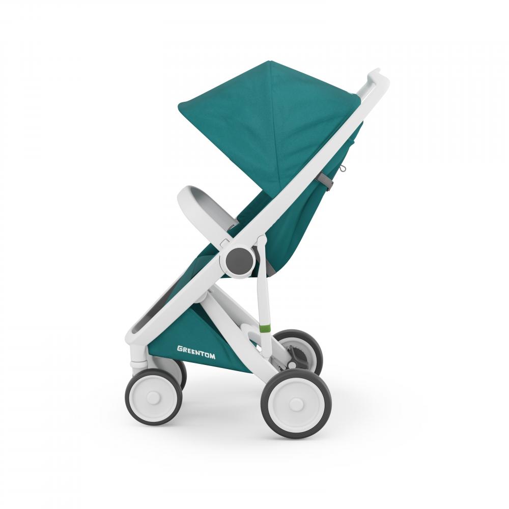 Carucior classic upp 100 ecologic white teal