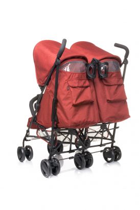 Carucior pentru gemeni 4Baby Twins Grey