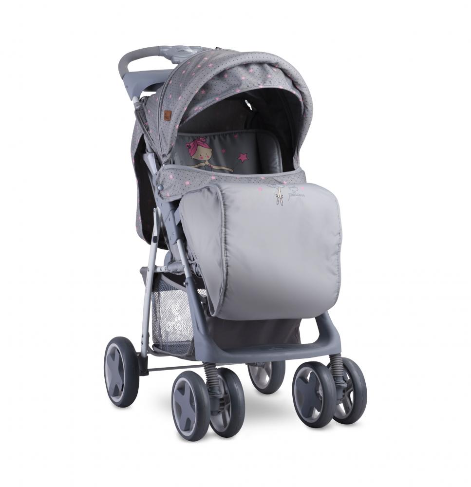 Carucior sport foxy cu husa de picioare pink ballet