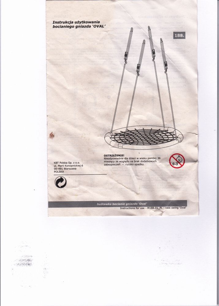 Leagan cuib rotund 120 cm