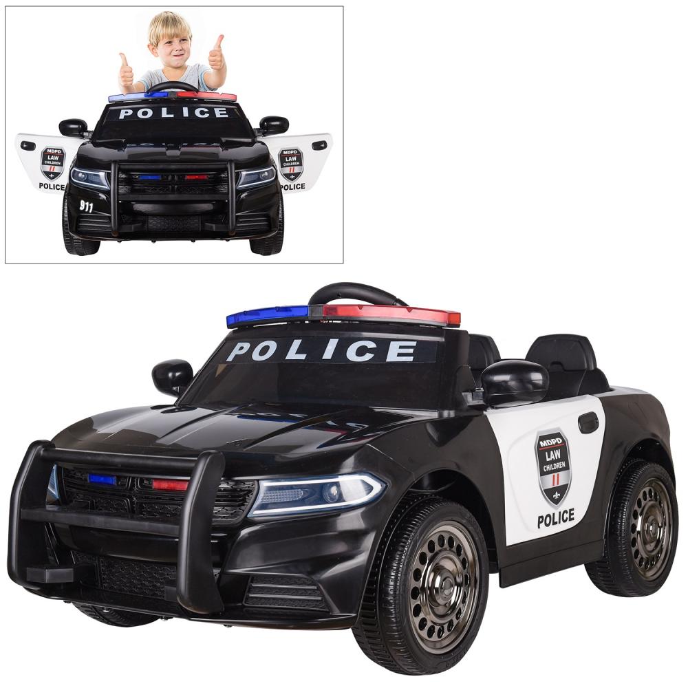 Masinuta electrica cu telecomanda Police Patrol Black - 4