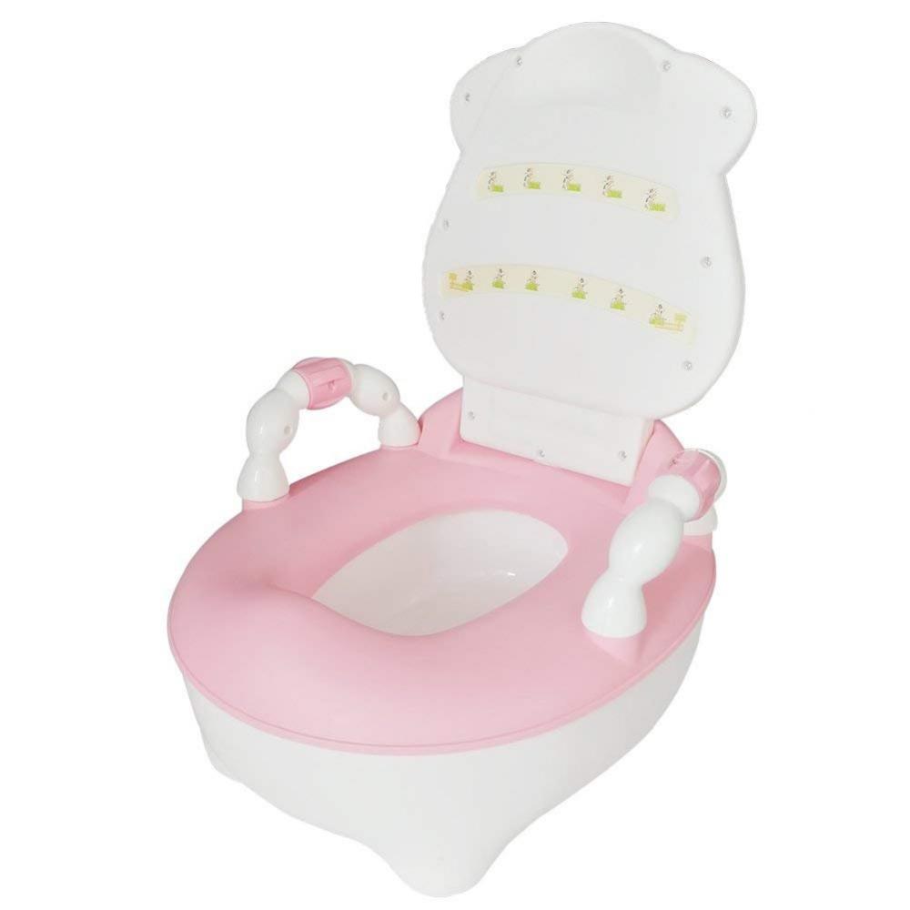 Olita educationala cu manere Little Mom Cow Potty Pink - 3 | YEO