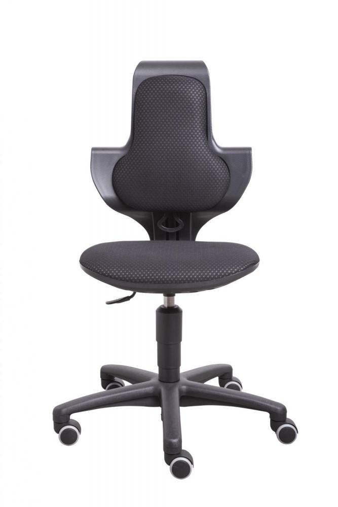 Scaun ergonomic cu spatar inalt flexa negru
