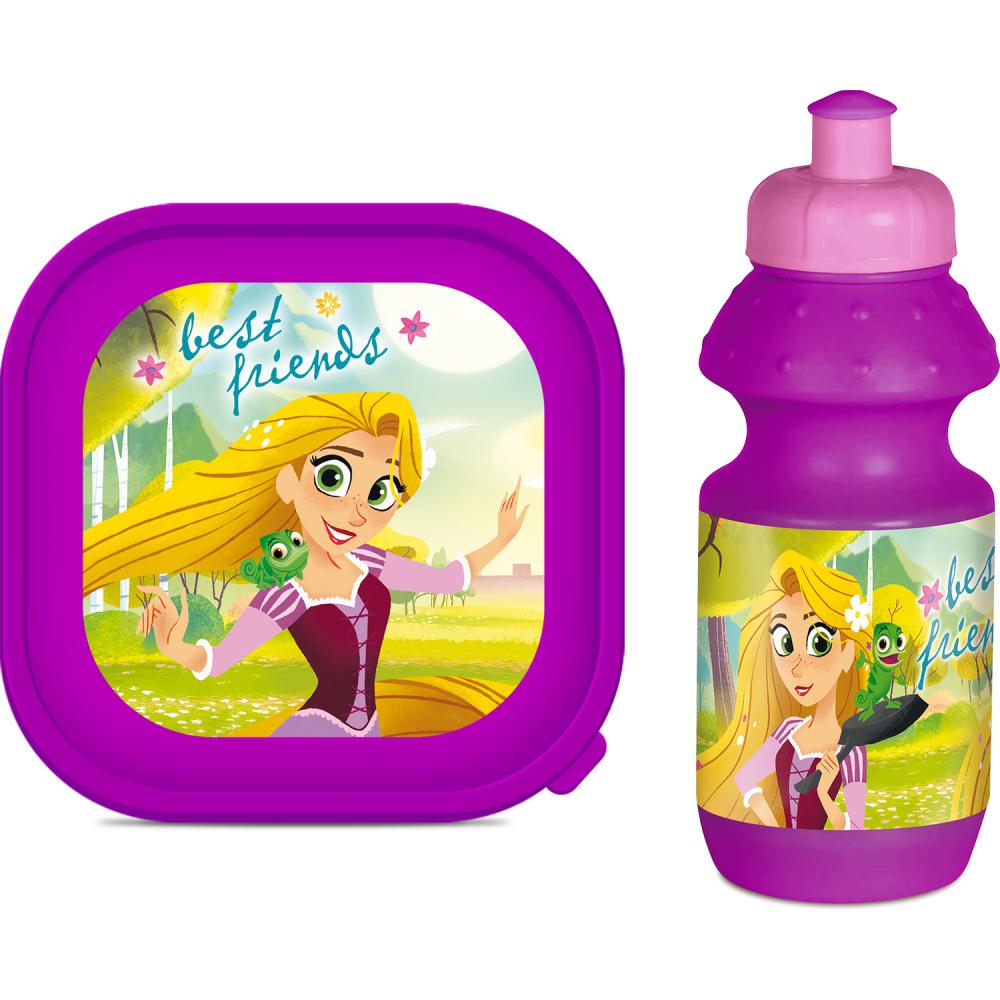 Set 3 piese geanta sandwich cutie sandwich si recipient lichide Rapunzel - 1 | YEO