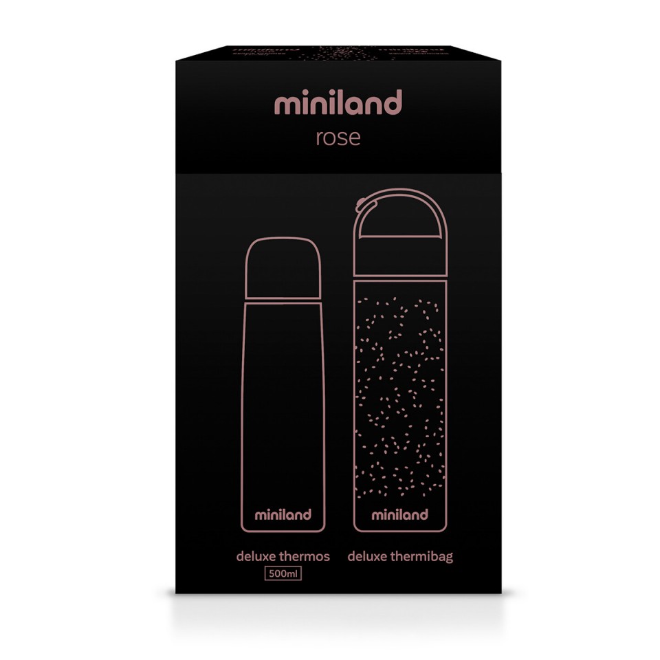 Termos lichide Deluxe 500 ml Rose Miniland 500 imagine noua responsabilitatesociala.ro