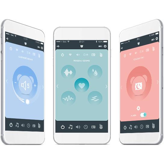 Ursulet my Hummy Sam Premium + aplicatie pentru mobil si senzor de somn Aplicație imagine 2022 protejamcopilaria.ro