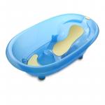 Cadita ergonomica cu reductor incorporat si termometru Little Mom DouDou Blue Transparent