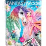 Carte de colorat Create your Fantasy Model Depesche
