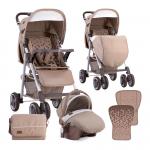 Carucior 2 in 1 Aero cos auto inclus Beige Triangles
