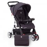 Carucior cu husa picioare si geanta mamici Airy Dark Grey Melange