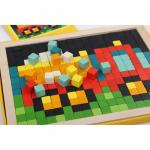 Joc Din Lemn Cubika Mozaic Pixel Cars