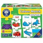 Joc educativ - puzzle in limba engleza Invata culorile prin asociere Colour Match
