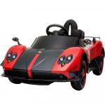 Masinuta electrica Pagani Zonda cu telecomanda si roti din cauciuc Red