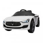 Masinuta electrica Maserati Ghibli cu roti din cauciuc White