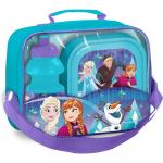 Set 3 piese geanta sandwich cutie sandwich si recipient lichide Frozen