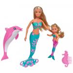 Set Simba Steffi Love Mermaid Friends papusi delfin si accesorii