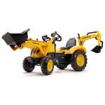Tractor cu pedale Komatsu cu cupa, excavator si casca protectie