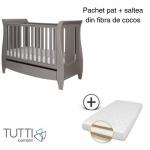 Patut evolutiv + salteluta pentru bebelusi Tutti Bambini Katie gri