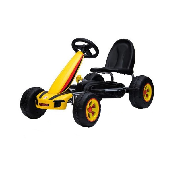 Kart cu pedale Go Kart Fever Yellow