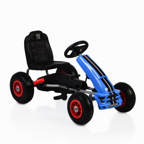Kart cu pedale si roti gonflabile nevada blue