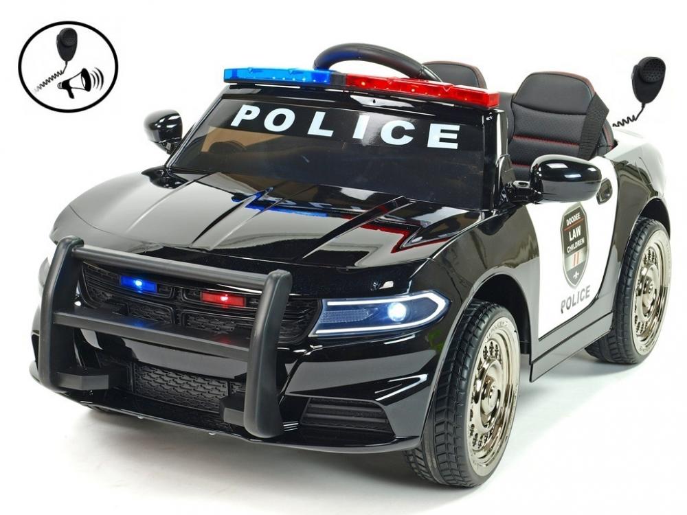 Masinuta electrica cu telecomanda Police Patrol Black - 5