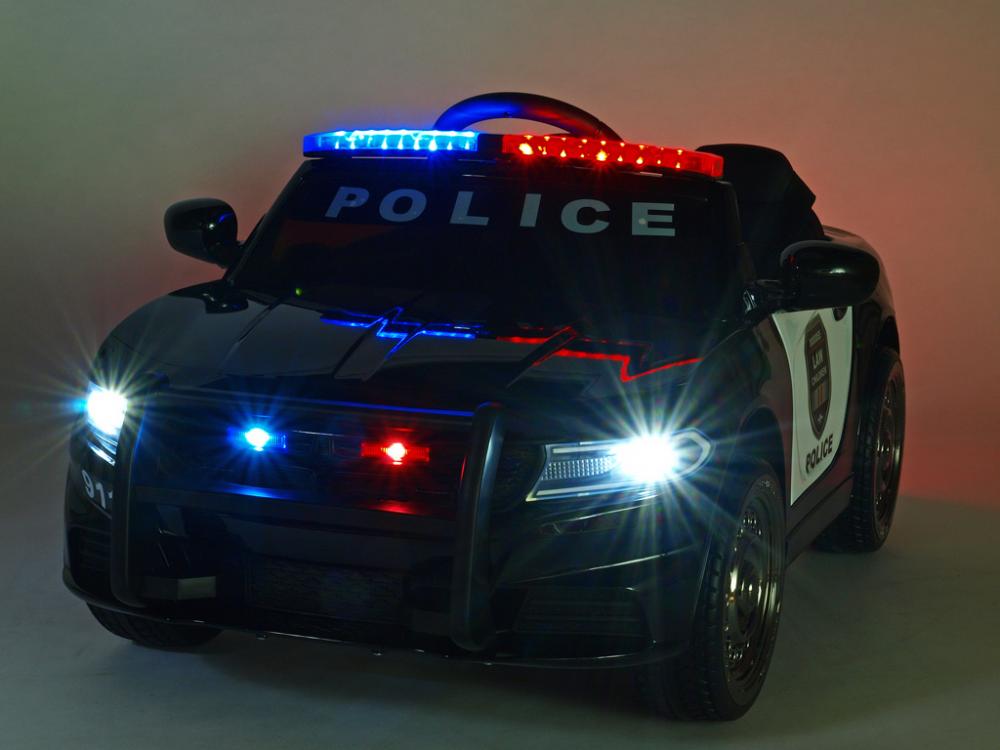 Masinuta electrica cu telecomanda Police Patrol Black - 8