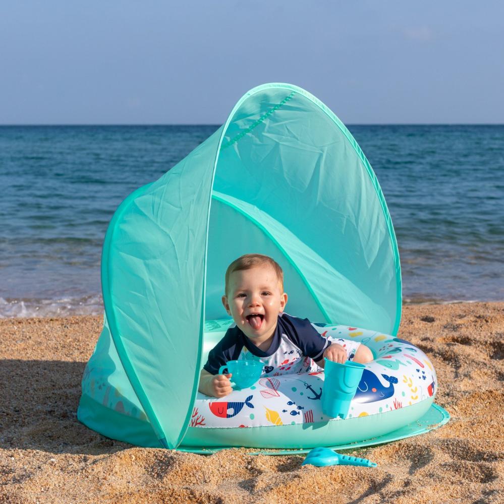 Piscina gonflabila cu parasolar pentru copii protectie uv 40+