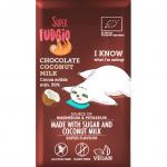 Ciocolata cu lapte de cocos bio 80g Super Fudgio