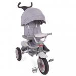 Tricicleta cu roti gonflabile si sezut reversibil Zax Grey