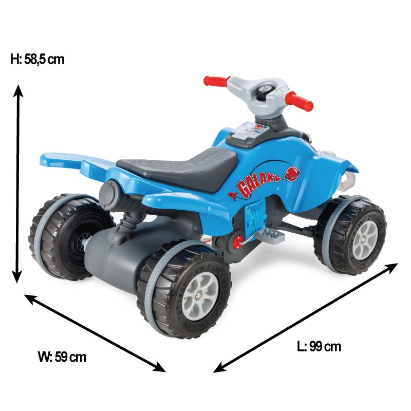 Atv cu pedale Galaxy Blue