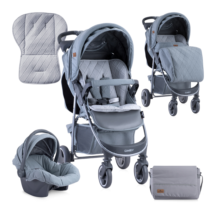 Carucior 2 in 1 daisy cos auto inclus grey