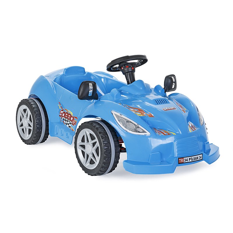 Masinuta cu pedale Speedy Car Blue - 1
