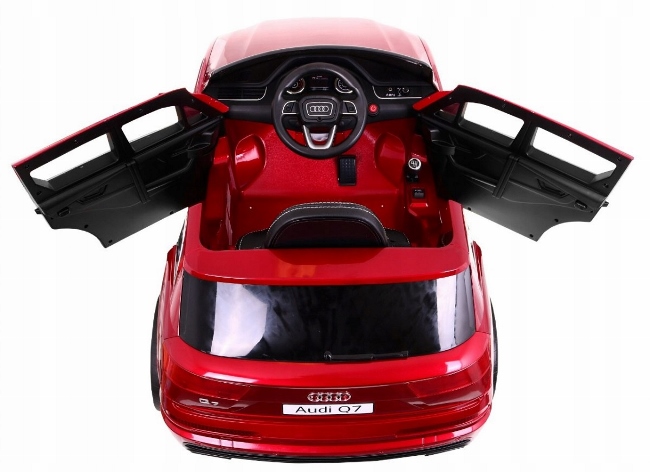 Masinuta electrica Audi Q7 cu roti din cauciuc Red - 1 | YEO