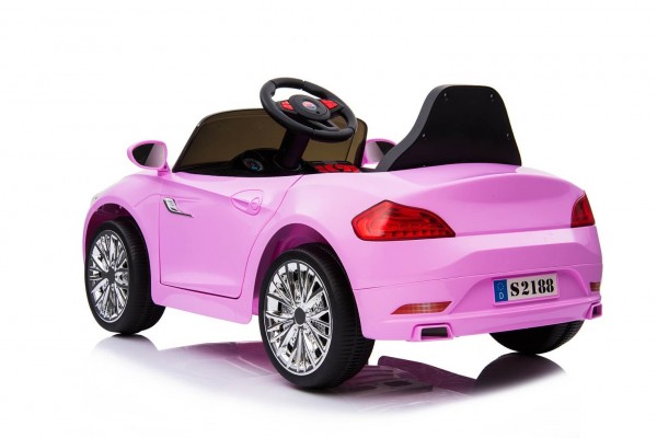 Masinuta electrica pentru copii Moderny Coupe roz 2x6V cu telecomanda nichiduta.ro