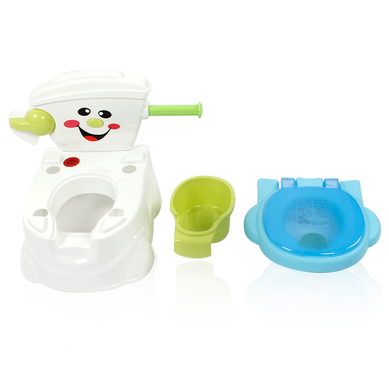 Olita educationala 3 in 1 Little Mom Smiley Potty Blue - 2 | YEO