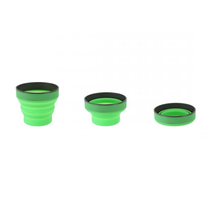 Pahar flexibil din silicon verde