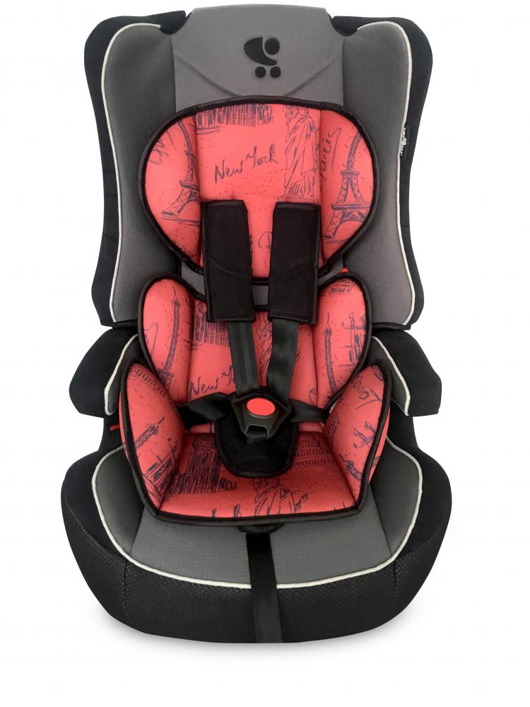 Scaun auto explorer 9-36 kg black red cities