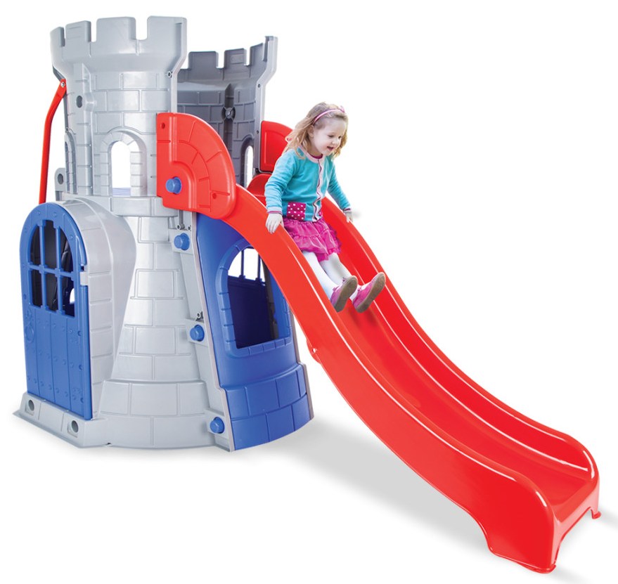 Spatiu de joaca cu tobogan Pilsan Castle Slide Blue - 2 | YEO