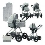 Carucior transformabil 3 in 1 Alexa Grey Triangles
