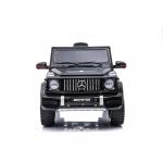 Masinuta electrica cu roti din cauciuc si scaun de piele Mercedes Benz G 63 Black
