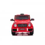Masinuta electrica cu roti din cauciuc si scaun de piele Mercedes Benz G 63 Red