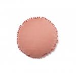 Pernuta decorativa rotunda Nobodinoz Sunny 37x37cm roz