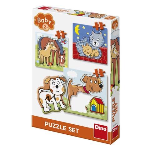 Baby puzzle Animalute jucause 3-5 piese